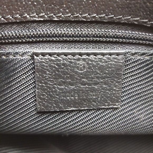 Gucci Belt Bag Black Logo Canvas - Picture 7 of 9